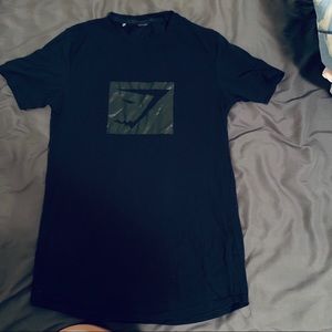 Black gym shark shirt